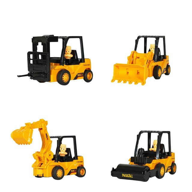 Zestaw zabawki ciężarówki Monstere samochodzik Diecast dla dzieci - model koparki, urządzenie inżynieryjne do wczesnej edukacji - Wianko - 3