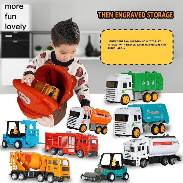 Zestaw zabawki ciężarówki Monstere samochodzik Diecast dla dzieci - model koparki, urządzenie inżynieryjne do wczesnej edukacji - Wianko - 10