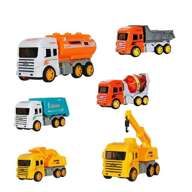 Zestaw zabawki ciężarówki Monstere samochodzik Diecast dla dzieci - model koparki, urządzenie inżynieryjne do wczesnej edukacji - Wianko - 4