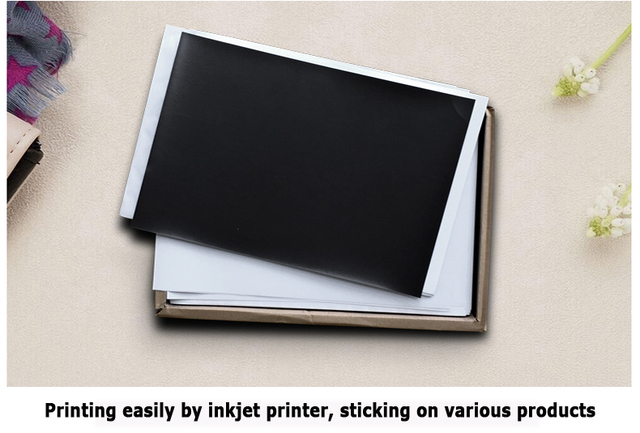 A4 błyszczący matowy fotograficzny papier magnetyczny do drukarek atramentowych DIY - naklejki magnetyczne do lodówki - Wianko - 2