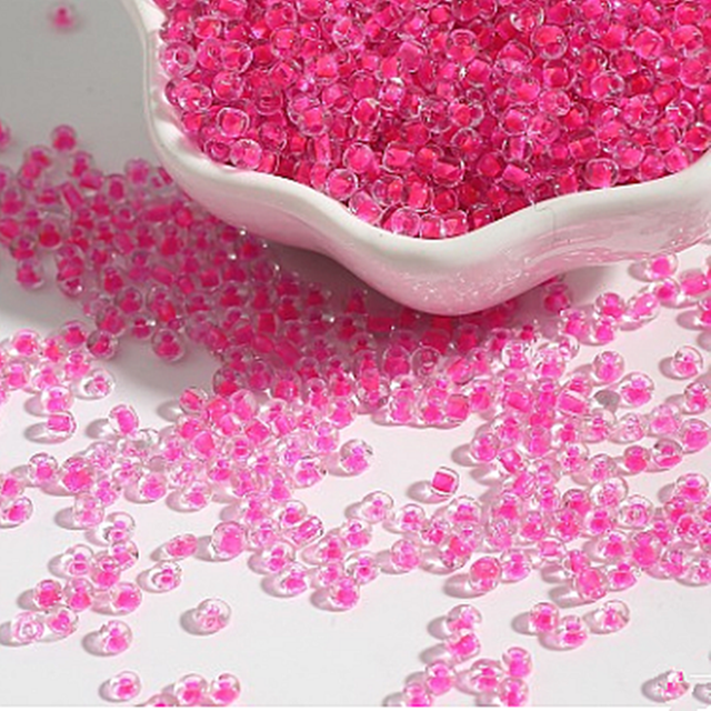 Różowe szklane koraliki 4mm * 200 szt. do samodzielnej produkcji biżuterii - frędzle i kolczyki - Wianko - 16