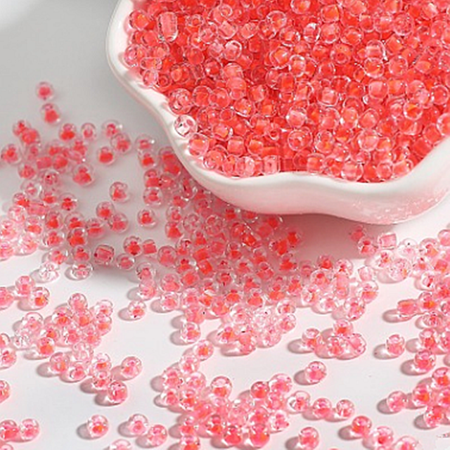 Różowe szklane koraliki 4mm * 200 szt. do samodzielnej produkcji biżuterii - frędzle i kolczyki - Wianko - 11