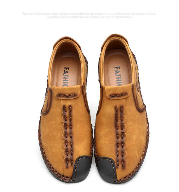 Męskie trampki Valstone Vintage - ręcznie wykonane niskie buty odkryte, stylowe mokasyny retro - Wianko - 15