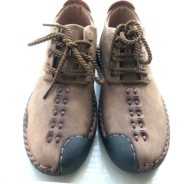 Męskie trampki Valstone Vintage - ręcznie wykonane niskie buty odkryte, stylowe mokasyny retro - Wianko - 6
