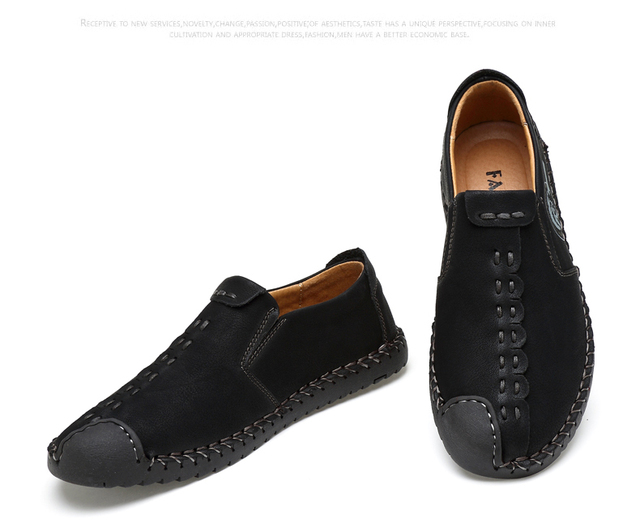 Męskie trampki Valstone Vintage - ręcznie wykonane niskie buty odkryte, stylowe mokasyny retro - Wianko - 16