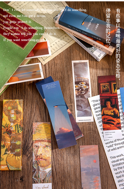 30 sztuk zestaw zakładki do książek Ins stylowe ciepłe serie kreatywne konto ręczne DIY - Wianko - 1