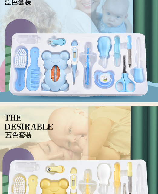 Zestaw pielęgnacyjny dla niemowląt i noworodków - 13 sztuk - Wianko - 13