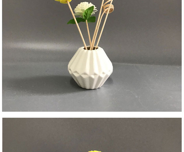 Nowoczesny biały kwiat ceramiczny wazon Art minimalistyczny Indie - Wianko - 20