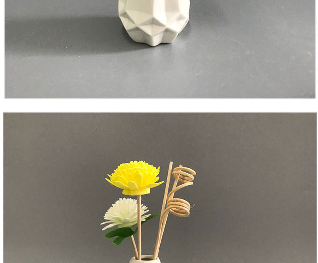 Nowoczesny biały kwiat ceramiczny wazon Art minimalistyczny Indie - Wianko - 15