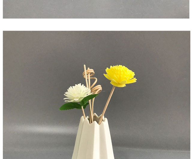 Nowoczesny biały kwiat ceramiczny wazon Art minimalistyczny Indie - Wianko - 14