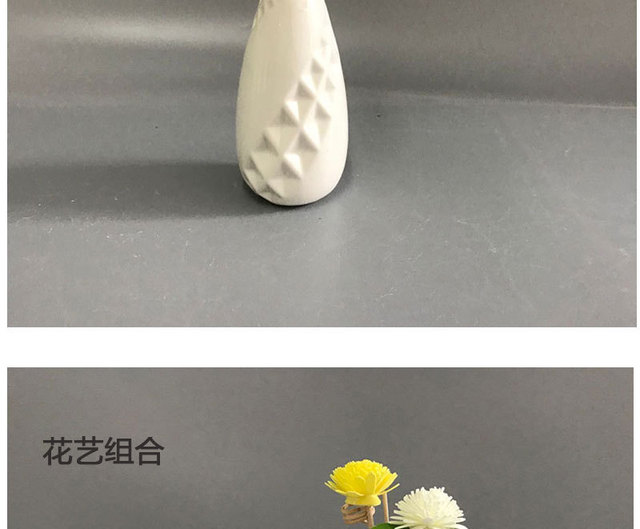 Nowoczesny biały kwiat ceramiczny wazon Art minimalistyczny Indie - Wianko - 16