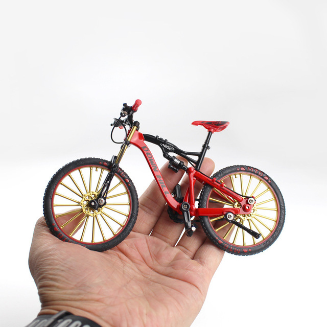 Minirower ze stopu Halolo 1:10 - Model Metal Racing Finger Mountain Bike, kolekcjonerska zabawka miniaturka w przenośnym formacie z symulacją jazdy - Wianko - 7