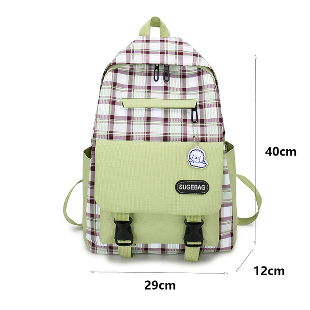 Plecak szkolny dla nastolatek - zestaw 4 sztuk Nylonowych torebeczek o wielu funkcjach, idealnych dla ucznia - Wianko - 1