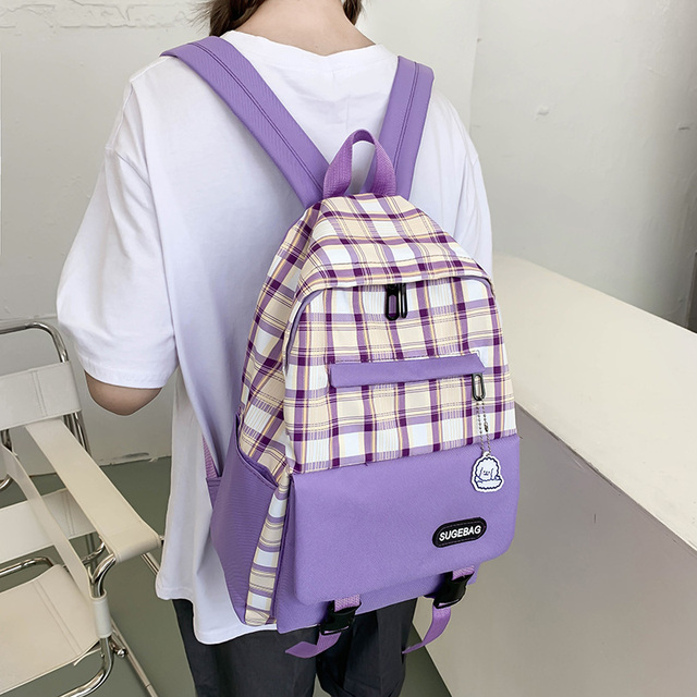 Plecak szkolny dla nastolatek - zestaw 4 sztuk Nylonowych torebeczek o wielu funkcjach, idealnych dla ucznia - Wianko - 15
