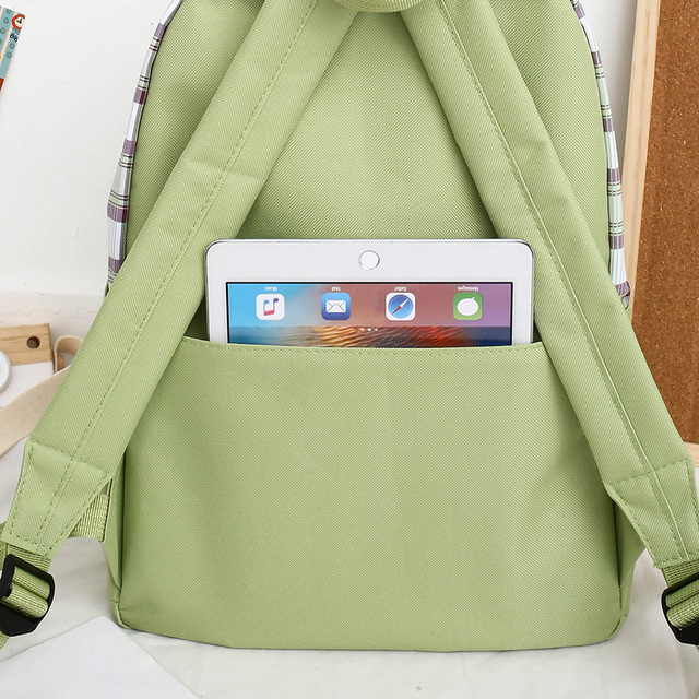 Plecak szkolny dla nastolatek - zestaw 4 sztuk Nylonowych torebeczek o wielu funkcjach, idealnych dla ucznia - Wianko - 9