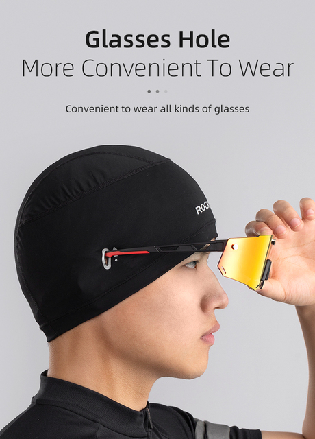 RockBros czapka kominiarka z odblaskową chustką i otworami na okulary do jazdy na rowerze - anty-UV, wysoka elastyczność (męska/kobieca) - Wianko - 4