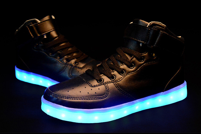Buty męskie LED, złoto/srebro, wysokiej jakości, na jesień/zimę, casual - Wianko - 22