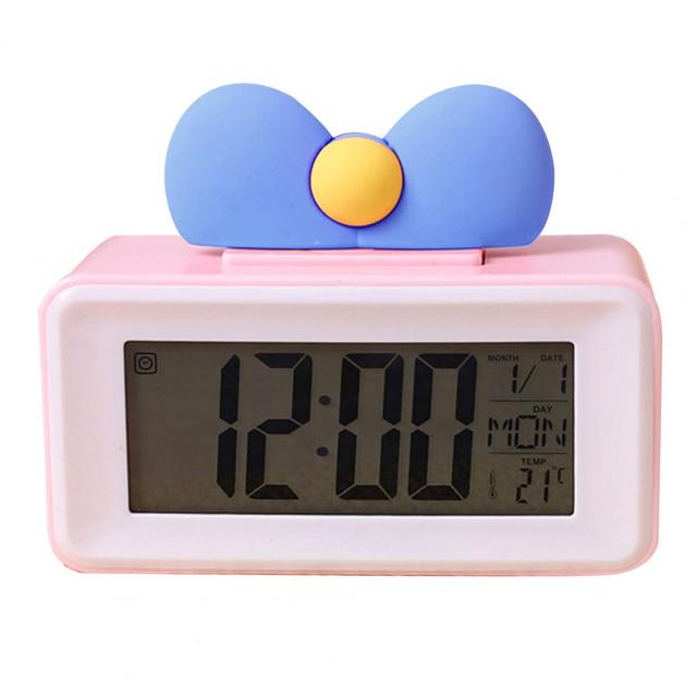 Wielofunkcyjny cyfrowy zegar LED z wyświetlaczem wilgotności i ABS anty-zdeformowany - budzik do biura i dekoracji - Wianko - 9