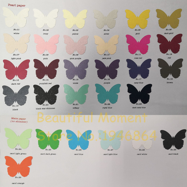 50 sztuk Butterfly karty na imprezę - lampka do wina z miejscem na nazwisko - ślub, urodziny, impreza, dekoracje - DIY - Wianko - 7