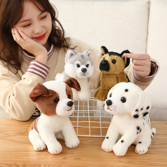 Zabawka pluszowa Husky Jack Russell Terrier - 20 cm, realistyczny dalmatyńczyk, idealna ozdoba wnętrza dla miłośników zwierząt domowych - Wianko - 11