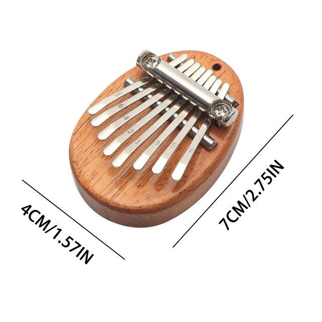 Mini Kalimba - 8 kluczy, palcowy fortepian dla dzieci, wykwintne akcesoria muzyczne - prezent świąteczny! - Wianko - 13