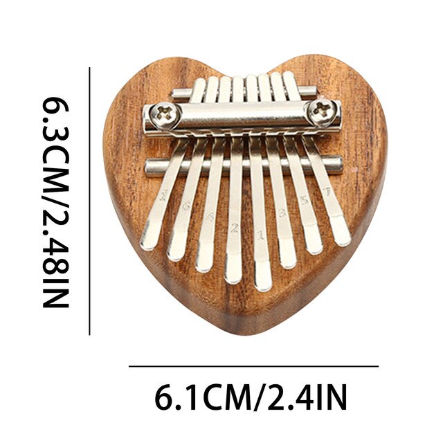 Mini Kalimba - 8 kluczy, palcowy fortepian dla dzieci, wykwintne akcesoria muzyczne - prezent świąteczny! - Wianko - 12