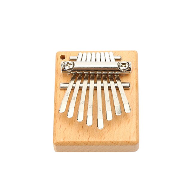 Mini Kalimba - 8 kluczy, palcowy fortepian dla dzieci, wykwintne akcesoria muzyczne - prezent świąteczny! - Wianko - 3