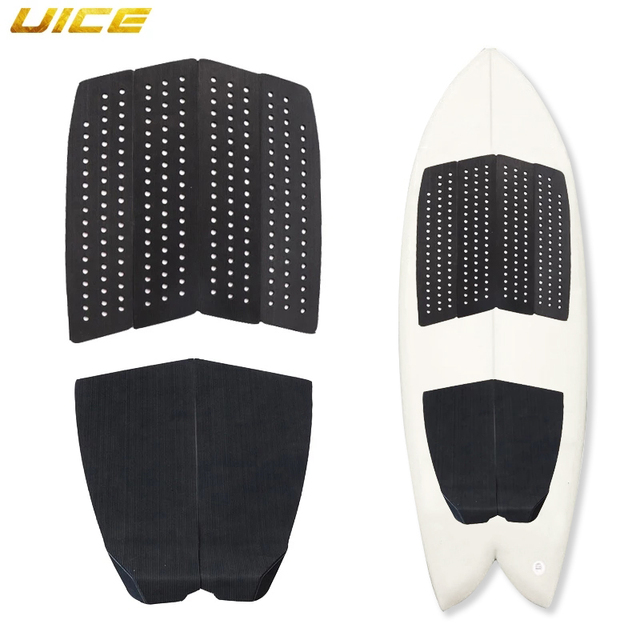 Podkładka trakcyjna Surf Deck 6 sztuk Premium EVA z ogonem obsługi Kicker i klejem 3M do desek surfingowych Longboard Shortboard ryby Skimboard - Wianko - 1