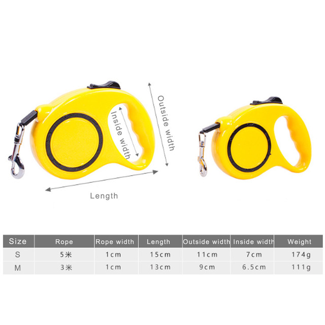 Automatyczna smycz dla psa/kota - długa, mocna, elastyczna, rozwijana (3M/5M) - Wianko - 13