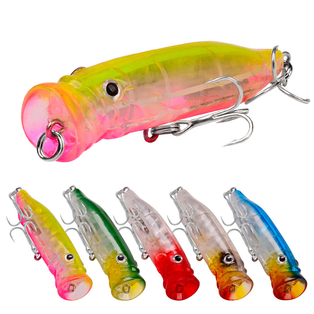 Słonowodne przynęty SHILIHUI 8 # Fishing Lure Poppers - sztuczne przynęty o długości 7cm i wadze 9g, idealne do wędkarstwa. TopWater sprzęt wędkarski Peche Fishing Whopper - Wianko - 10