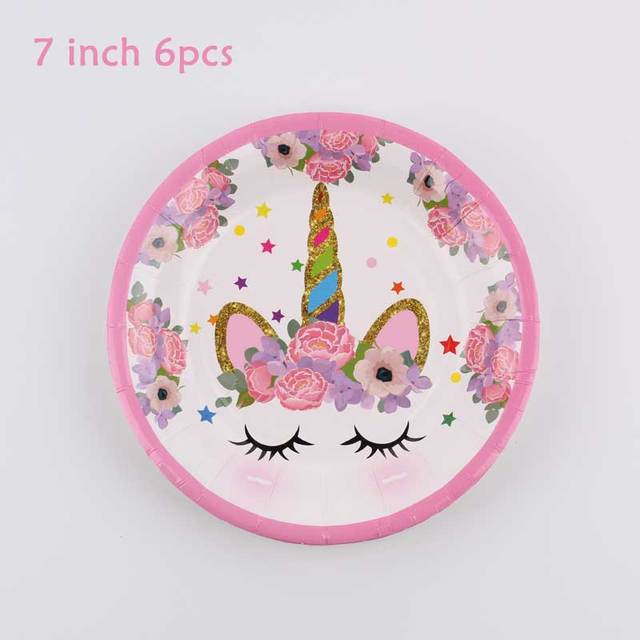 Impreza jednorożec Paper Cap Pink For Kids Party fluorescent Baby Shower - Wianko - 3