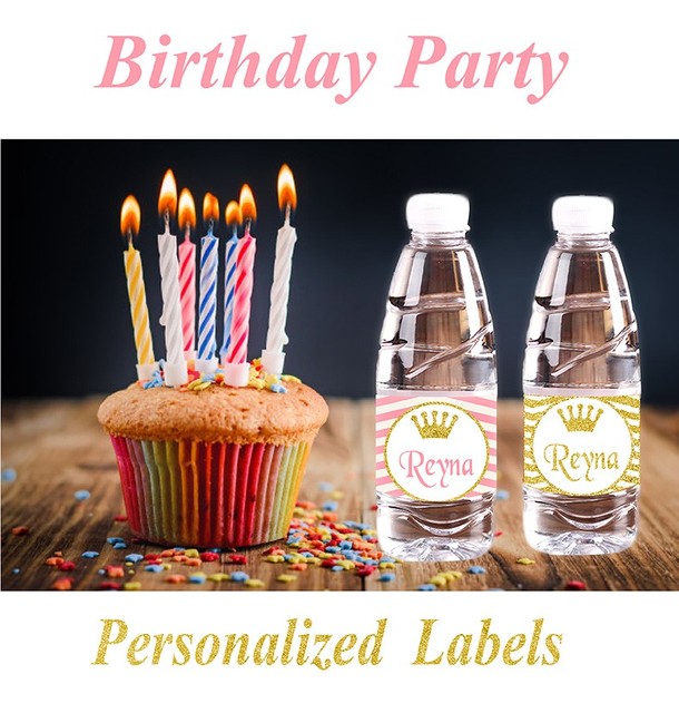 Dekoracje DIY - Spersonalizowana butelka wody szampana z naklejkami na batoniki - 20 sztuk (ślub, Baby Shower, urodziny) - Wianko - 11