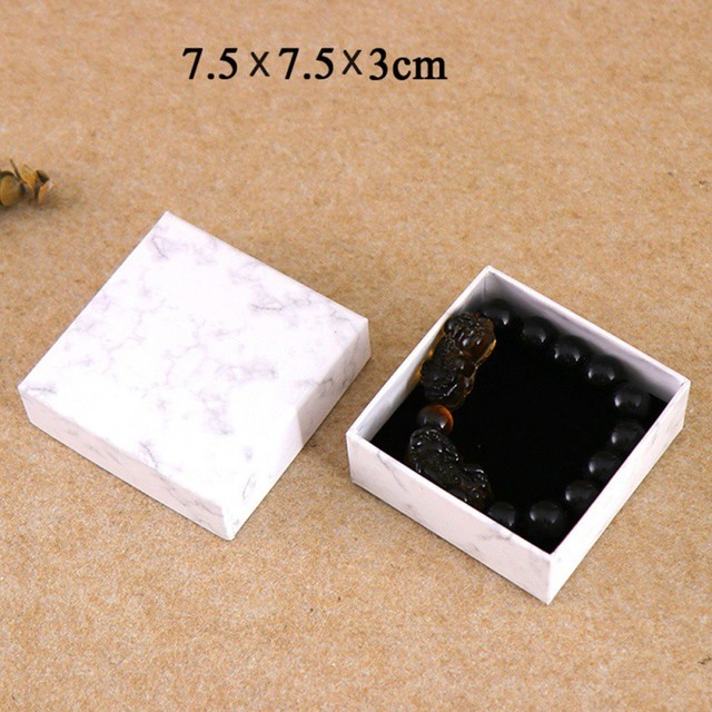 Marmurowy zestaw pudełek na biżuterię - do prezentowania i przechowywania naszyjników, bransoletek i zegarków - Wianko - 2