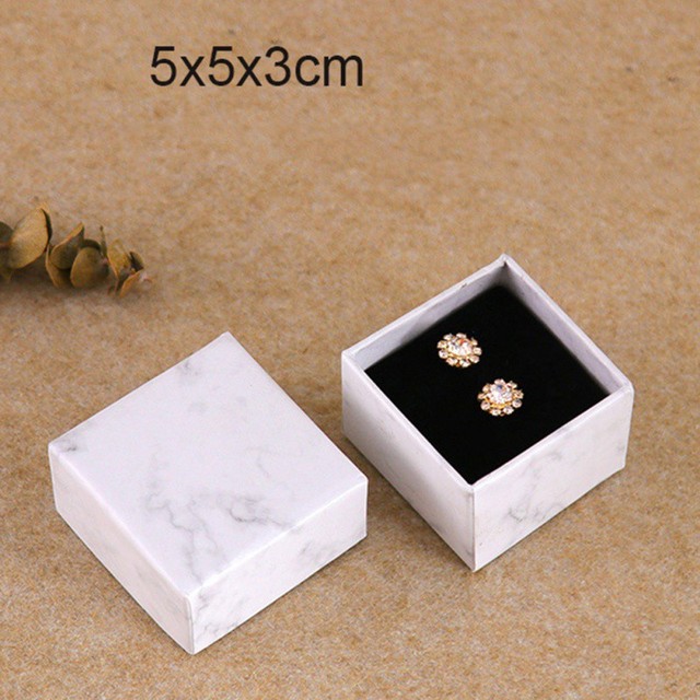 Marmurowy zestaw pudełek na biżuterię - do prezentowania i przechowywania naszyjników, bransoletek i zegarków - Wianko - 3