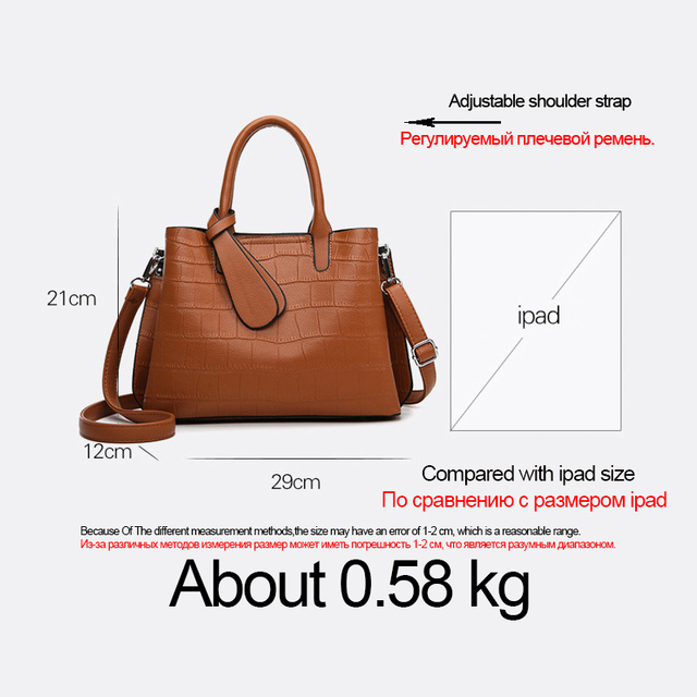 Luksusowa marka projektantek - wysokiej jakości skórzana torebka damska na ramię 2021 - dorywcza duża torba Crossbody Sac à Main - Wianko - 6