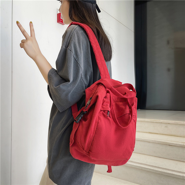 Plecak damski z płótna w stylu vintage dla dziewczyny, nowej studentki i podróżującej kobiety - Wianko - 9