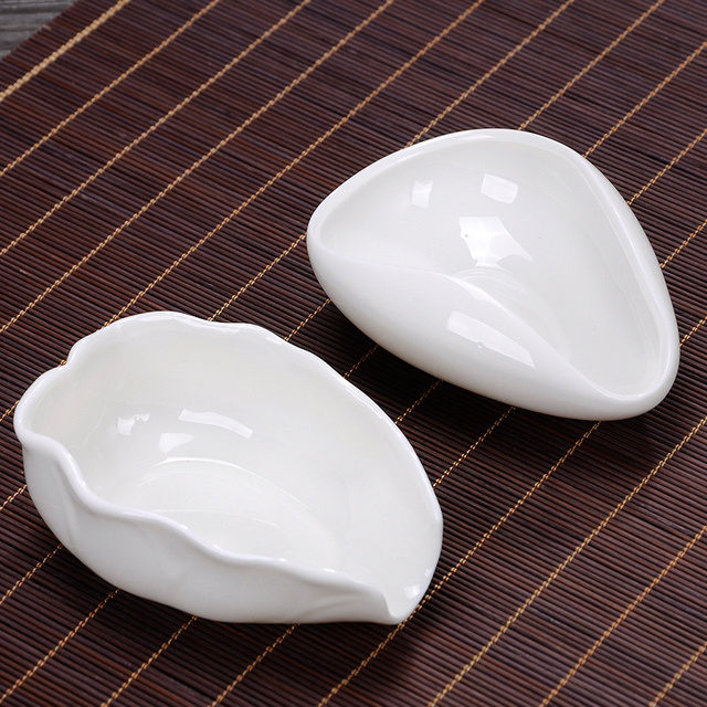 Ceramiczne naczynie na herbatę Kung Fu + porcelanowa łyżeczka + taca herbaciana - Wianko - 1