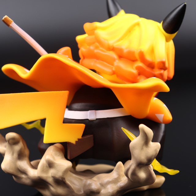 Figurka Pokemon Pikachu z Anime Demon Slayer Tomy - model lalki kolekcjonerskiej Cospla zabawki urodzinowe dla fanów Pokemonów i Anime - Wianko - 6