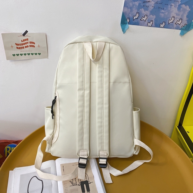Wodoodporny plecak damski HOCODO jednokolorowy podróżny antykradzieżowy tornister na laptopa - Wianko - 21