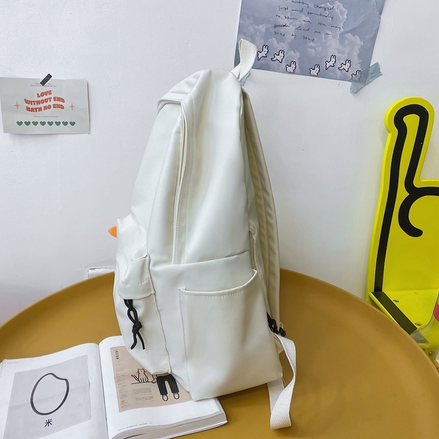 Wodoodporny plecak damski HOCODO jednokolorowy podróżny antykradzieżowy tornister na laptopa - Wianko - 22