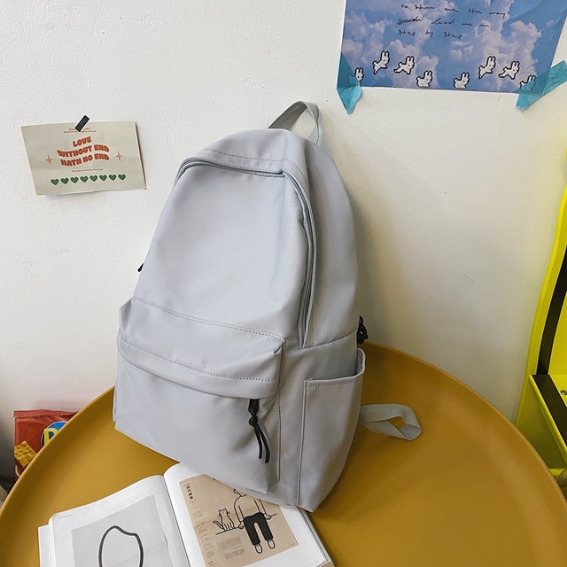 Wodoodporny plecak damski HOCODO jednokolorowy podróżny antykradzieżowy tornister na laptopa - Wianko - 19