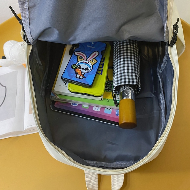 Wodoodporny plecak damski HOCODO jednokolorowy podróżny antykradzieżowy tornister na laptopa - Wianko - 32