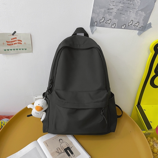 Wodoodporny plecak damski HOCODO jednokolorowy podróżny antykradzieżowy tornister na laptopa - Wianko - 14