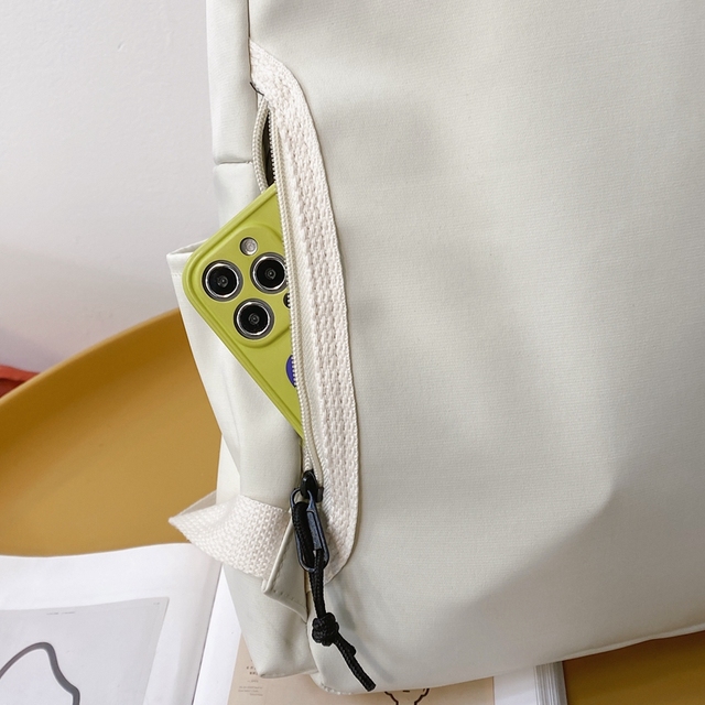 Wodoodporny plecak damski HOCODO jednokolorowy podróżny antykradzieżowy tornister na laptopa - Wianko - 28
