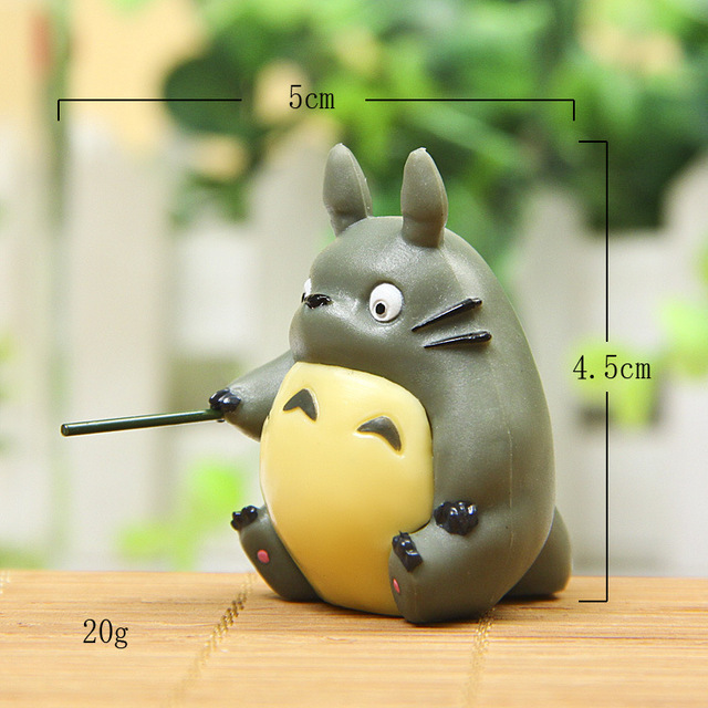 Totoro połowów lalka - Hayao Miyazaki, Model zabawki Anime, Totoro ryby kreatywny, Micro Fairy dekoracje ogrodowe, miniaturowe rysunek zabawki - Wianko - 2