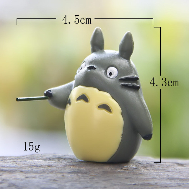 Totoro połowów lalka - Hayao Miyazaki, Model zabawki Anime, Totoro ryby kreatywny, Micro Fairy dekoracje ogrodowe, miniaturowe rysunek zabawki - Wianko - 3