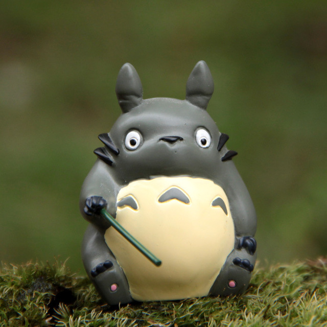 Totoro połowów lalka - Hayao Miyazaki, Model zabawki Anime, Totoro ryby kreatywny, Micro Fairy dekoracje ogrodowe, miniaturowe rysunek zabawki - Wianko - 1