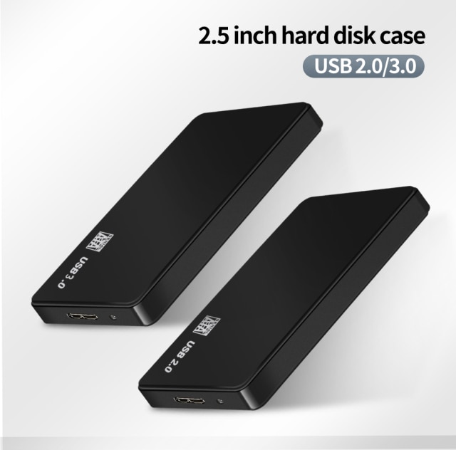 Obudowa HDD USB 3.0/2.0 TISHRIC dla dysków SSD zewnętrznych 2.5 SATA do 10TB 5 Gb/s - Wianko - 2