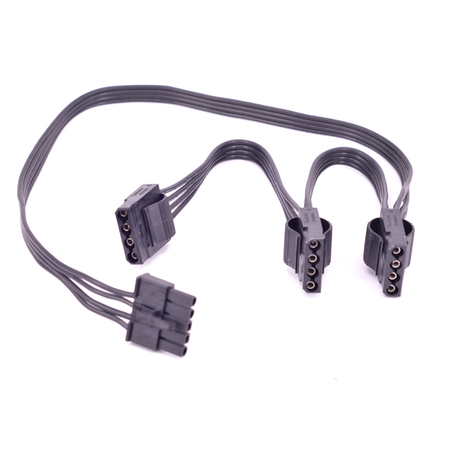 Kabel zasilający 5 Pin na 3 Porty 4 Pin Molex IDE dla Cooler Master cichy Pro Hybrid 1300W/1050W/850W - Wianko - 5