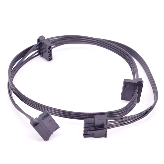Kabel zasilający 5 Pin na 3 Porty 4 Pin Molex IDE dla Cooler Master cichy Pro Hybrid 1300W/1050W/850W - Wianko - 1